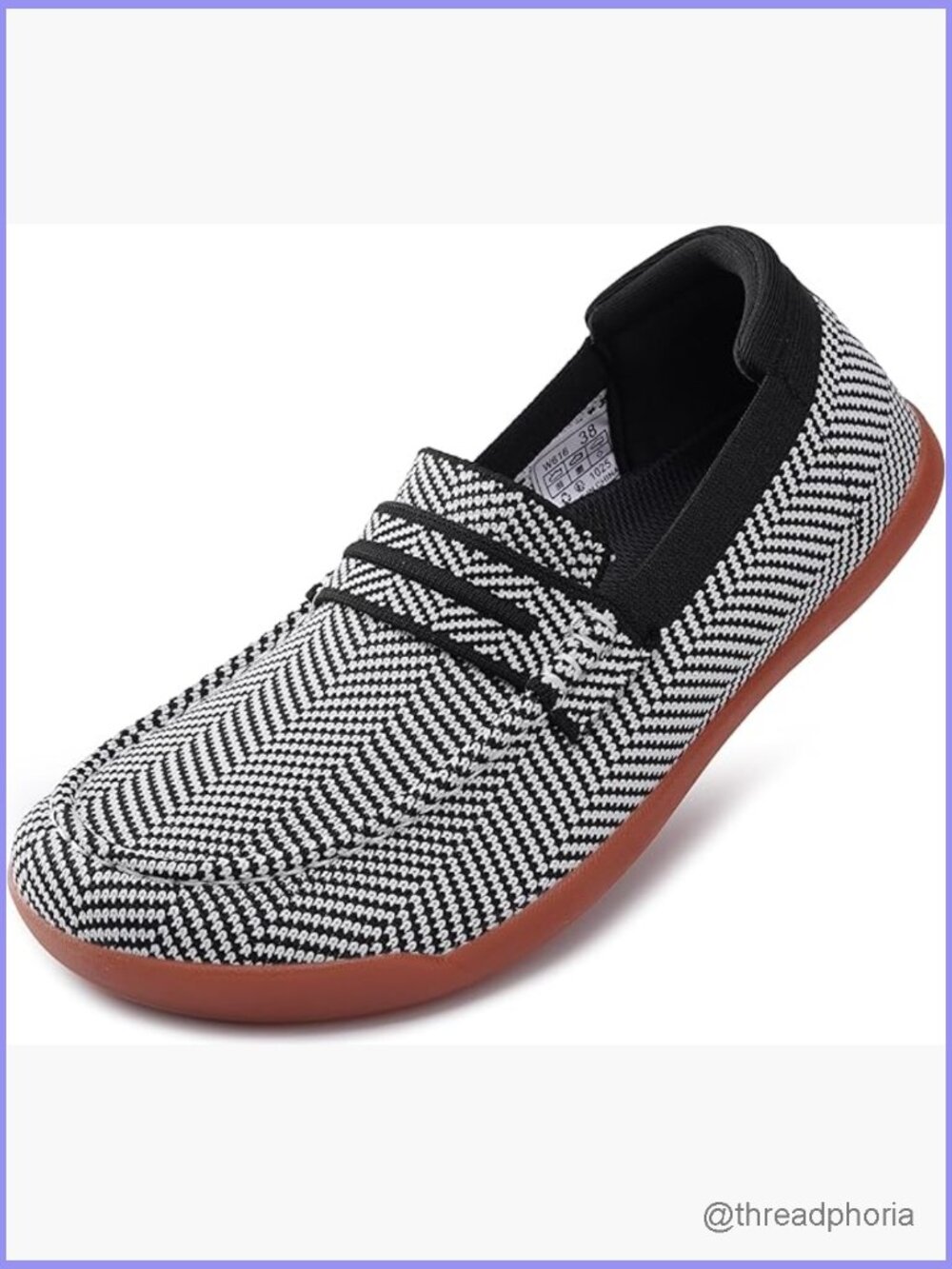 Women's Slip On Penny Loafers Wide Width Comfortable Knit Flat Shoes